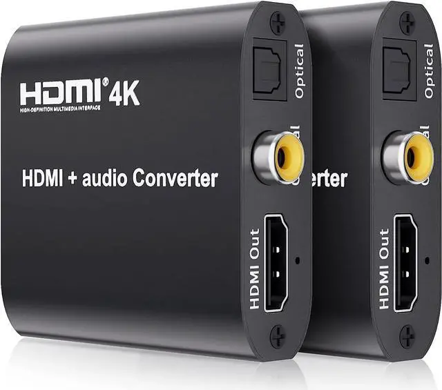 Alt view image 5 of 6 - 4K 30Hz HDMI Audio Extractor Digital/Analog Audio Output HDMI to SPDIF Optical 3.5mm AUX Stereo Audio Converter for PC PS4 Xbox