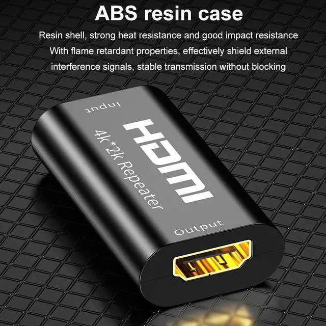 Alt view image 4 of 6 - Mini 4Kx2K HDMI Repeater Extender Amplifie 1080P 4K HDMI Female to Female Booster Amplifier 40m Extender Lossless Transmission
