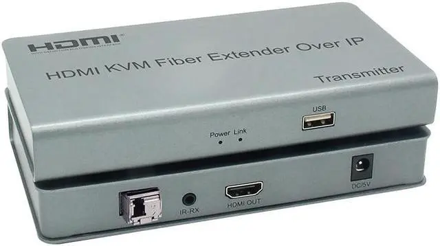 Alt view image 3 of 6 - 20Km HDMI KVM Fiber Optical Extender over IP via Single LC Fiber Cable 1080P HDMI USB Fiber Extender Support USB Keyboard Mouse(AU Plug)
(Only one RX)