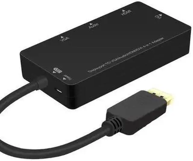 Alt view image 6 of 6 - (DP to 3 in 1)Displayport Male to DVI HDMI VGA Audio Female Adapter DP to HDMI Display Port to VGA Cable Converter For PC Projector TV Monitor