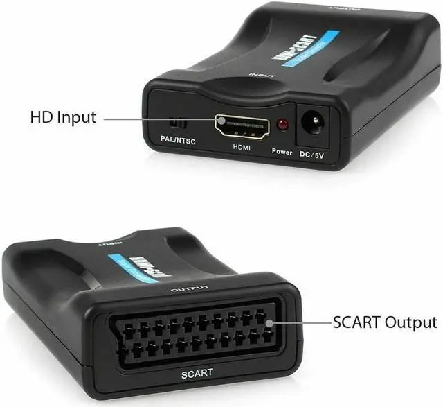 Alt view image 4 of 6 - 1080P HDMI to SCART Video Audio Upscale Converter Adapter SCART to HDMI Signal Adapter with USB Cable for HDTV Sky Box STB DVD(SCART to HDMI)