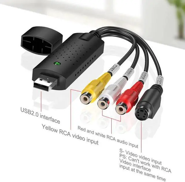 Alt view image 2 of 6 - USB2.0 VHS to DVD Converter Convert Analog Video To Digital Format Audio Video DVD VHS Record Capture Card quality PC adapter