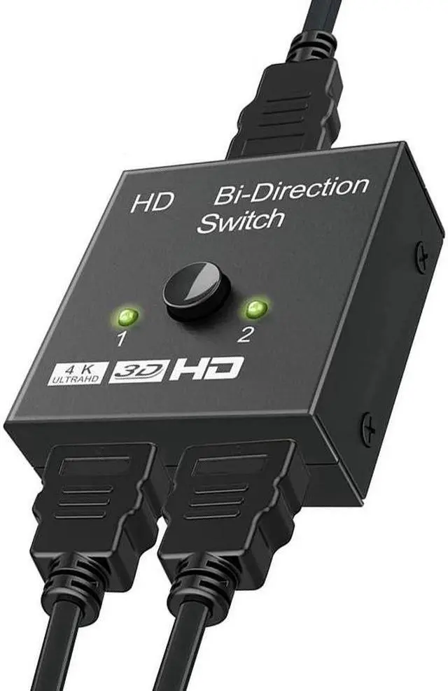 Main image of UHD HDMI Compatible Splitter 1X2 2X1 Split 1 Input 2 Output Amplifier 1080P 4Kx2K HDMI Compatible Switch 2 Port Bidirectional 4K