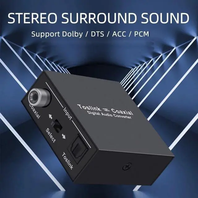 Alt view image 2 of 6 - Bi-directional Digital Audio Converter Optical to Coax Optical SPDIF Toslink to Coaxial and Coaxial to Optical Swticher Adapter