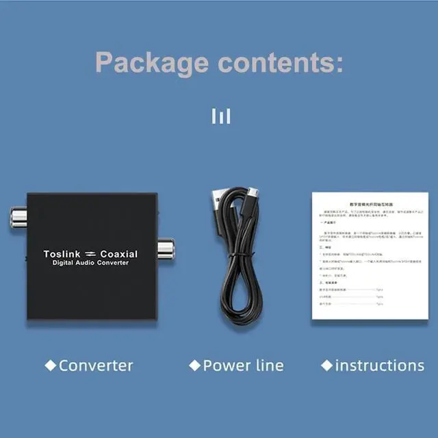 Alt view image 6 of 6 - Bi-directional Digital Audio Converter Optical to Coax Optical SPDIF Toslink to Coaxial and Coaxial to Optical Swticher Adapter