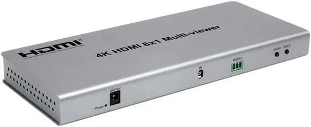 Main image of 4K HDMI Video Multi Viewer 8 in 1 out HDMI multiviewer Seamless Switcher 8x1 1080P 8 Picture HDMI Multi viewer for TV Projector(UK Plug)
(NO Packing Box)