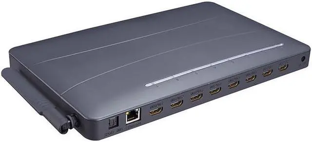 Alt view image 6 of 6 - 8 Way HDMI Media Video Player 4K HDMI Multi Media TF USB Flash Drive Player Android Multi Media Box for TV Stores Presentation(With US Plug)