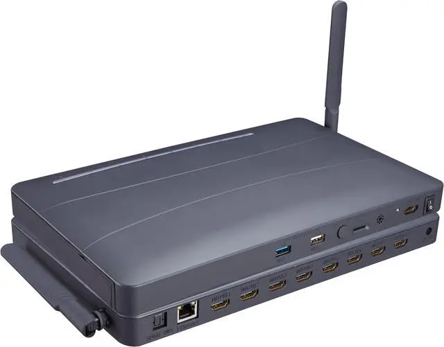 Main image of 8 Way HDMI Media Video Player 4K HDMI Multi Media TF USB Flash Drive Player Android Multi Media Box for TV Stores Presentation(With US Plug)
