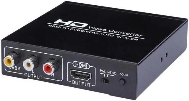 Alt view image 6 of 6 - 1080P HDMI To HDMI AV RCA Converter Scaler AV Splitter Converter for PS4 Apple TV DVD STB Support 1080P PAL NTSC 5.0 HDMI To RCA(EU Plug)