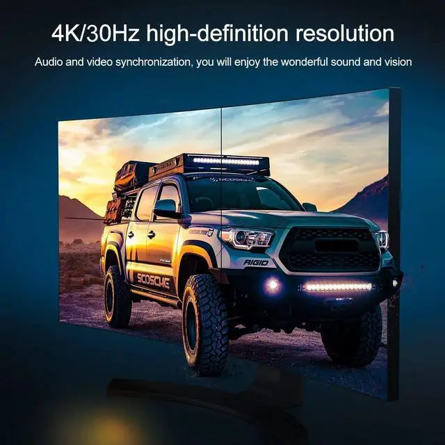 Alt view image 5 of 6 - 4K 30Hz 2x2 HDMI Video Wall Controller HDMI VGA TV Wall Processor 2X2 1X3 1X4 2x2 3X1 4X1 8 Splicing Mode HDMI Video Splicer Box(with AU Plug)