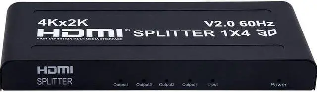 Hdmi Splitter 1 In 4 Out, 4k High-definition Monitor