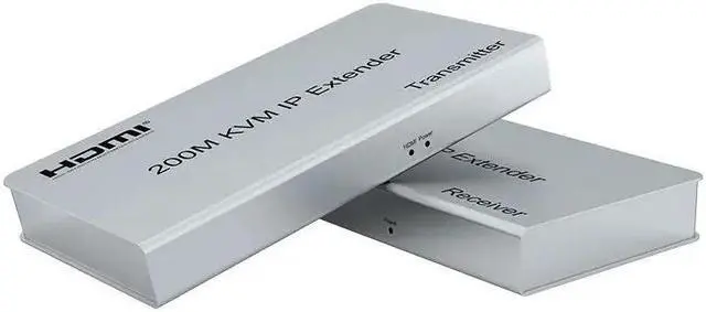 Alt view image 2 of 6 - (with US Plug)(1 TX only)200M IP HDMI KVM Extender RJ45 Ethernet Lan Network Cable 1080P HDMI USB Extender Muitlpoint Cascade Support USB Mouse Keyboard