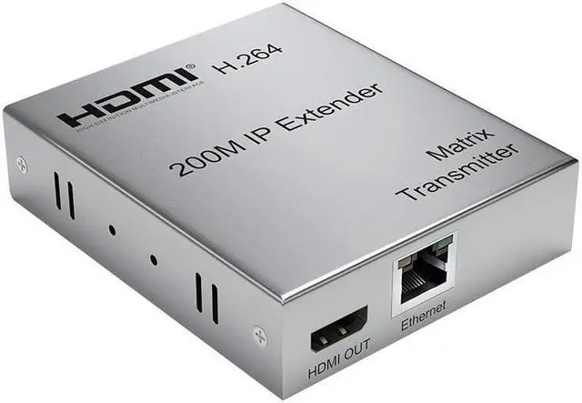 Main image of (With AU Plug)(1 TX only)200M HDMI Matrix Extender over IP UTP CAT5e/6 RJ45 1080P HDMI IP Splitter Extender via Ethernet Switch Support One TX to Many RX