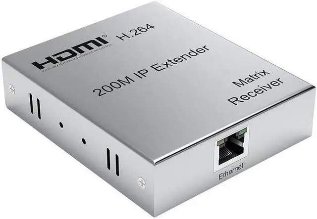Main image of (With US Plug)(1 RX only)200M HDMI Matrix Extender over IP UTP CAT5e/6 RJ45 1080P HDMI IP Splitter Extender via Ethernet Switch Support One TX to Many RX