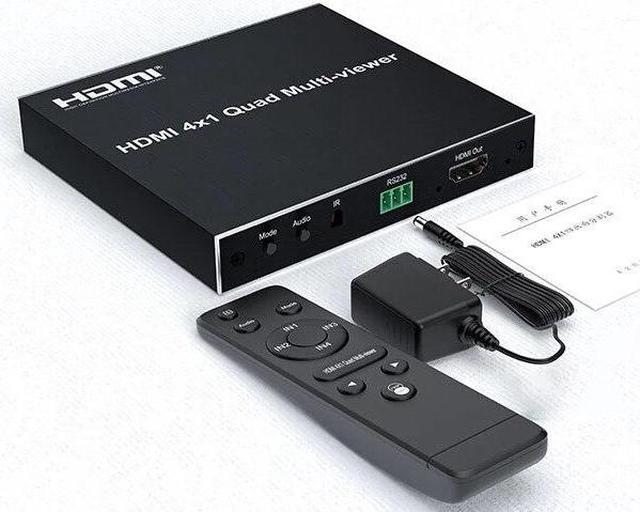 HDMI Multiviewer 4K 4X1 HDMI quad viewer 4 in 1 HDMI Multi-viewer seamless hdmi  switcher