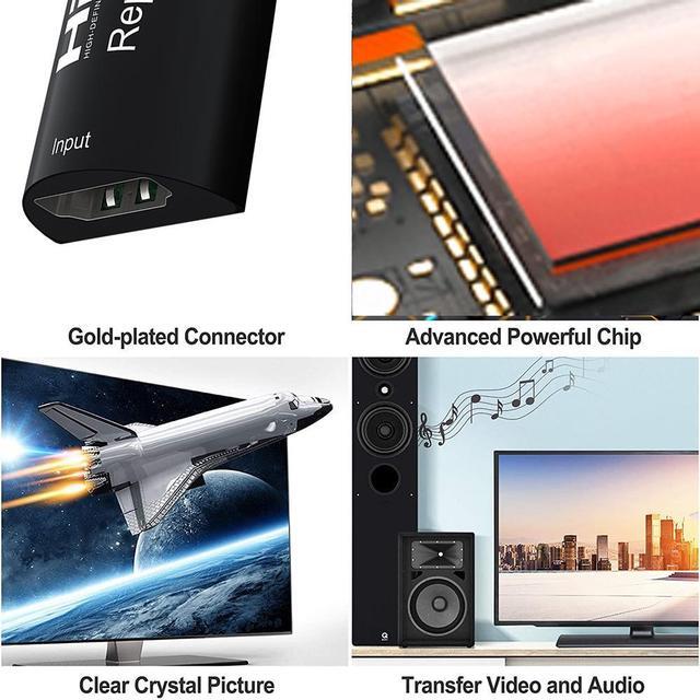 Alt view image 6 of 6 - 8K 60Hz HDMI Repeater 4K 120Hz HDMI 2.1 HDMI Cable Extender Signal Repeater Amplifier Booster Adapter HDR 3D for PS5 Xbox TV PC