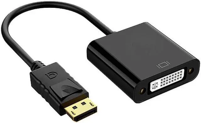 Alt view image 5 of 6 - 1080P DisplayPort DP to DVI Adapter DP Male to DVI Female cable Converter DP to DVI video adapter For Monitor Projector Display