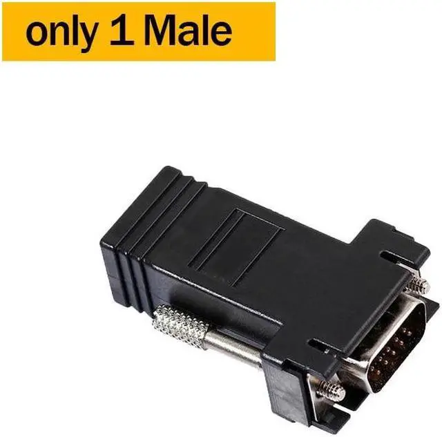 Main image of VGA Extender VGA Male Female to LAN RJ45 CAT5e/6 Ethernet Cable to 20M VGA to Rj45 Video Extender for PC Laptop HDTV Projector(only 1 Male)