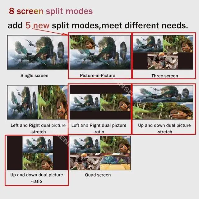 Alt view image 5 of 6 - KVM HDMI Multi-viewer 4X1 4K 60Hz HDMI KVM Quad Screen Segmentation 1080P Multiviewer MultiViewer Seamless Switch for PC to HDTV(US Plug)
(1080P 60Hz)