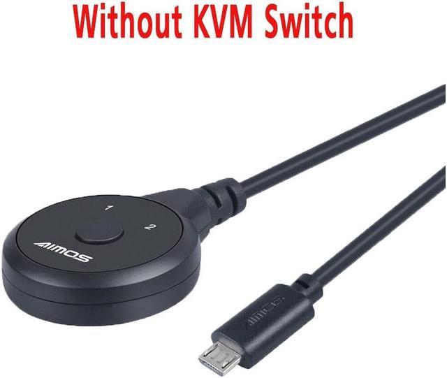 KVM Switcher Keyboard Mouse Printer KVM Shared Controller Plug and Play USB  Switcher Splitter Display Equipment for 2 PC Sharing