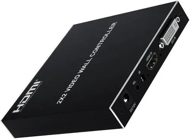 Main image of 2x2 Video Wall Controller TV Splicing Box Screen Combine 1x2 1x3 1x4 2x1 3x1 4x1 HDMI-Compatible Video Splicer Edge Adjustment(With AU Plug)