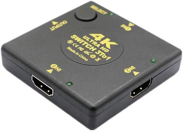 Main image of 3 in 1 out 4K*2K 3D Video Adapter HD Splitter 3x1 HDMI-Compatible 1.4 Screen Switcher 1080P/720P for TV Box DVD HDTV Xbox PS4(Shape B)