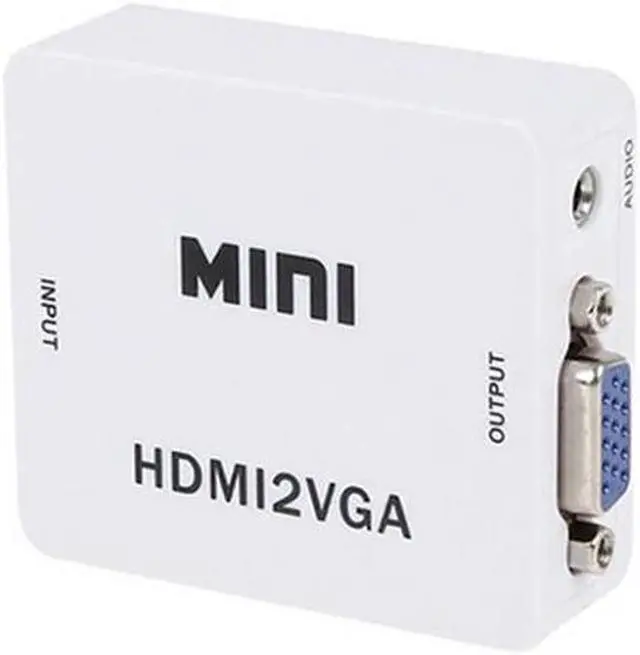 Alt view image 3 of 6 - Video Converter Mini HDMI-Compatible to VGA 1080P Full HD For PS3 XBOX STB PC Laptop HDTV Projector DVD with 3.5mm Audio Jack