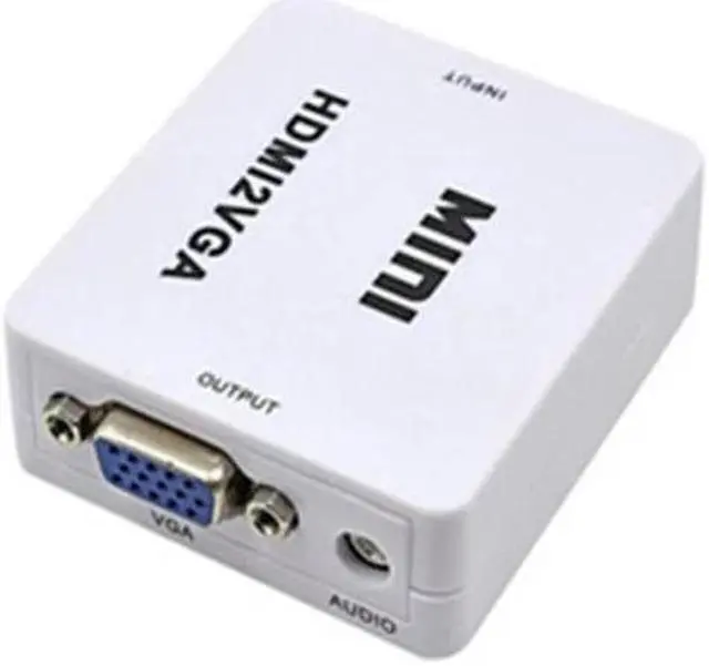 Alt view image 4 of 6 - Video Converter Mini HDMI-Compatible to VGA 1080P Full HD For PS3 XBOX STB PC Laptop HDTV Projector DVD with 3.5mm Audio Jack