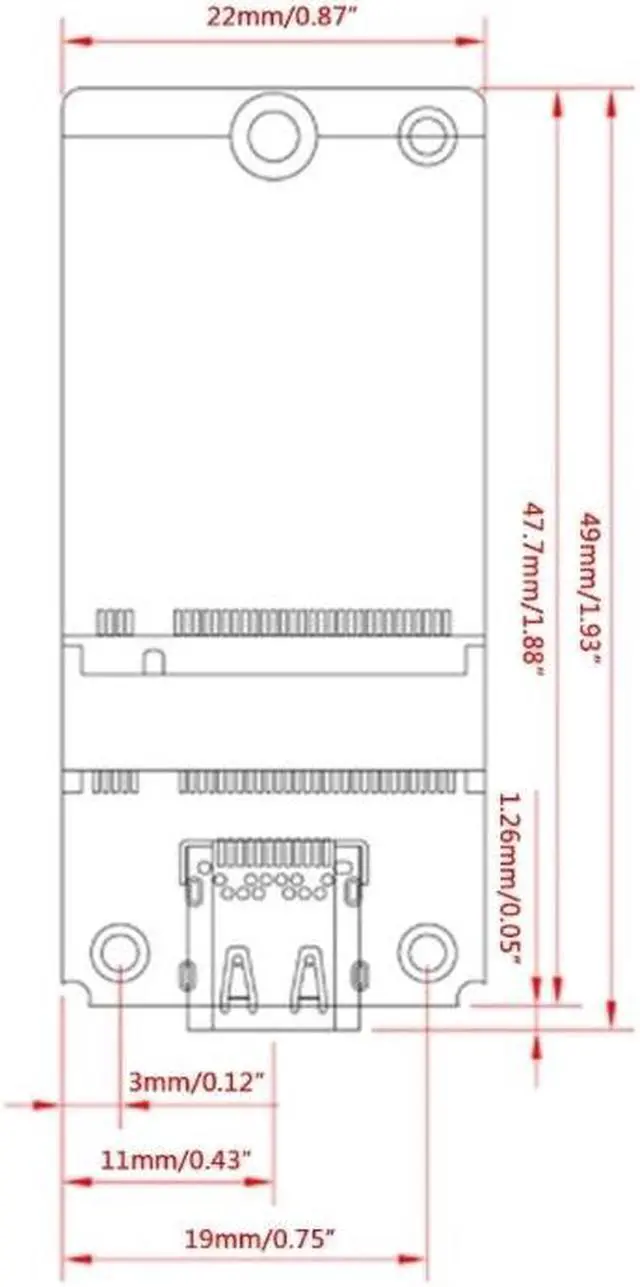 Alt view image 6 of 6 - NVME to USB 3.1 Type-C Adapter M2 NVME SSD Adapter JMS583 10Gbps .2 to USB 3.1 Support m2 nvme SSD 2230/42/60/80 Dropship