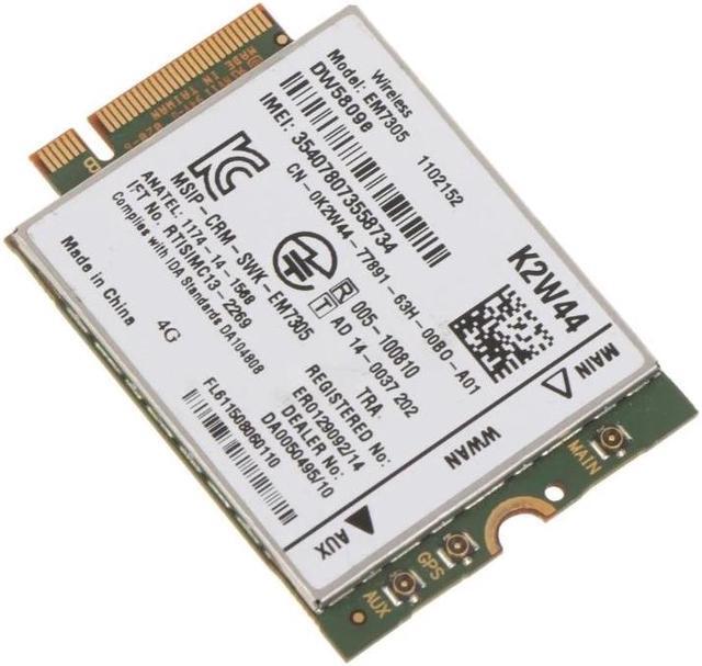 Alt view image 4 of 6 - DW5809E Wireless EM7305 4G LTE WWAN for .2 Card Module For Dell3340 E5250 E5450 Dropship