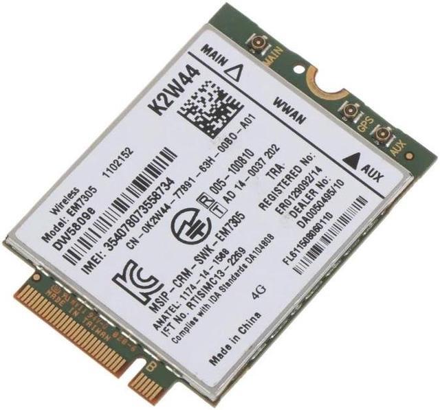Alt view image 5 of 6 - DW5809E Wireless EM7305 4G LTE WWAN for .2 Card Module For Dell3340 E5250 E5450 Dropship