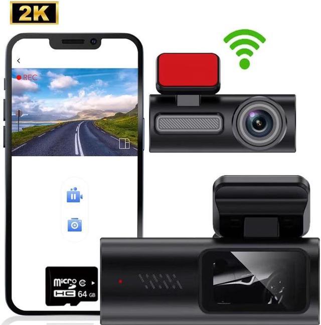 2K Wifi Car DVR Front Dash Cam Auto Recorder Video DashCam 24H Parking  Monitor Black Box Car Camera Driving Recorder The product comes with SD  card