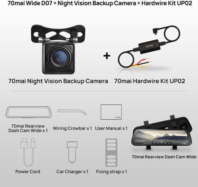 Xiaomi 70mai Voiture Caméra De Recul 720P Night Vision IPX7