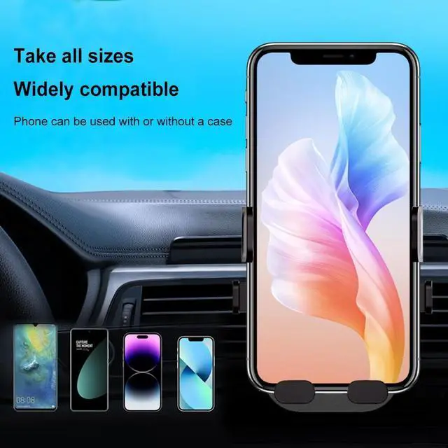 Alt view image 4 of 6 - Phone Holder Support Hook Type Smartphone Stand GPS Support Air Vent Mount 360 Degree Rotation Holder for All phones