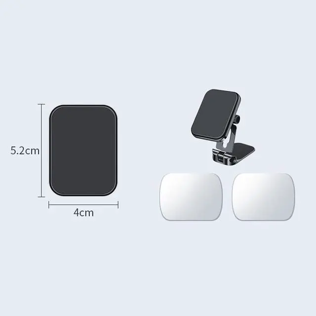 Alt view image 6 of 6 - Magnetic Car Phone Holder Double Fold 360 Rotatable GPS Mobile Phone Mount Car Cell Phone Support