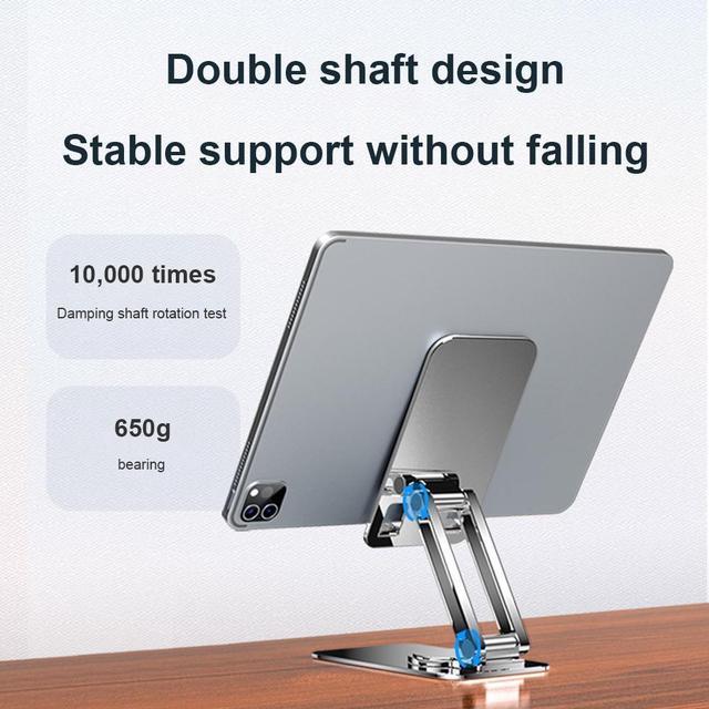 Foldable Mobile Phone Stand Universal Handsfree Smartphone Holder Desk  Bracket Adjustable Aluminium Alloy for Home Office