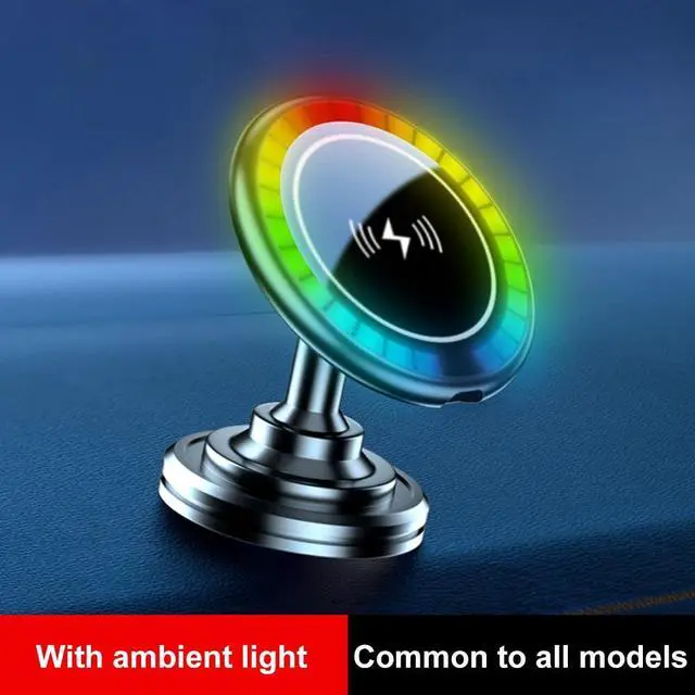 Alt view image 2 of 6 - 15W High Power Phone Holder Charging Stand Aluminium Alloy Car Charger Mobile Phone Support Cellphone Car Holder(Hook)