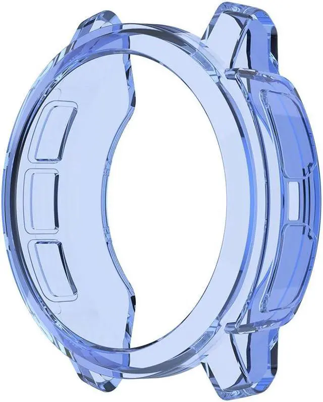 Main image of Replacement Smartwatch Case Clear Hollow Out Frame Watch Cover for G-armin Instinct 2S Smartwatch Accessories(Transparent Blue)