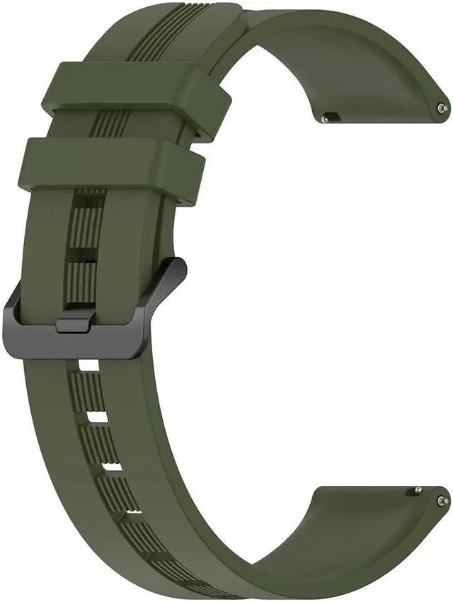 Main image of Wristband Watchband Silicone Watch Band Replacement Adjustable Comfortable for Galaxy Watch5 for S-amsung Gear S3 Classic(20mm)Army Green