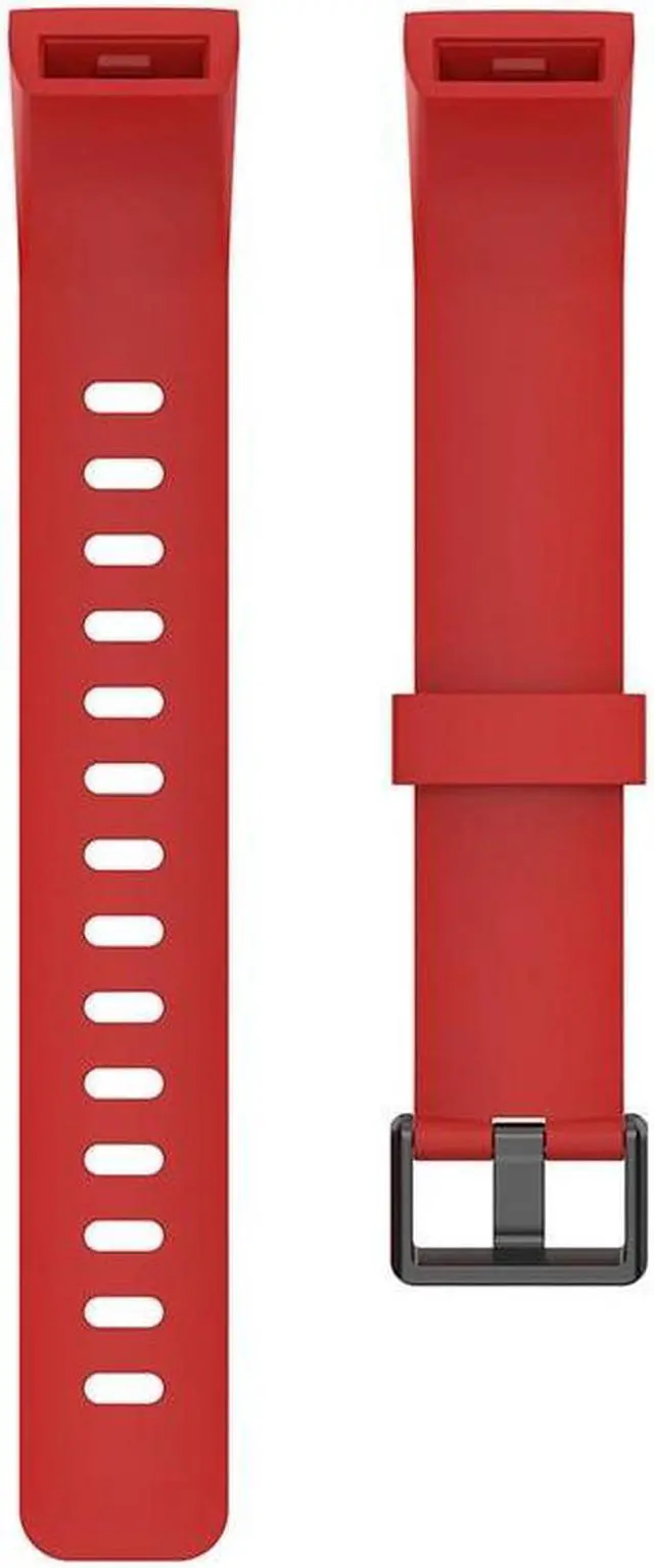 Main image of Smart Bracelet Watchband Silicone Replacement Straps Comfortable Thickened Wristband for R-ealme Band RMA199(Red)