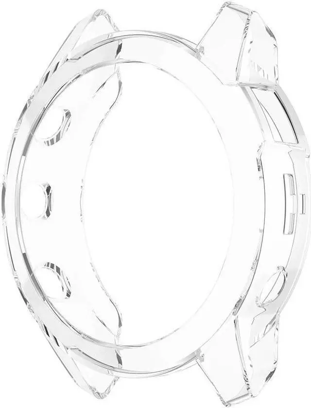 Main image of Smart Watch Protector Case TPU Cover Transparent Hollowed Frame Watch Protection Cover for G-armin Epix Gen 2(Transparent White)