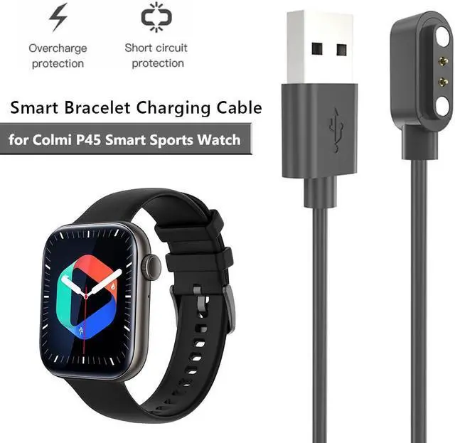 Alt view image 5 of 5 - For C-olmi P45 Smart Sports Watch Magnetic Wrist Watch Charging Cable USB Smart Watch Charger Cord Replacement Accessories