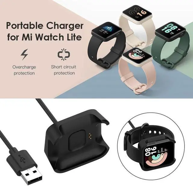 Alt view image 3 of 5 - 1m Charger Cable for Xiao-mi Mi Watch Lite Red-mi Smart Watch Power Supply Cradle Dock USB Charging Lines Cord Wire for Smartwatch