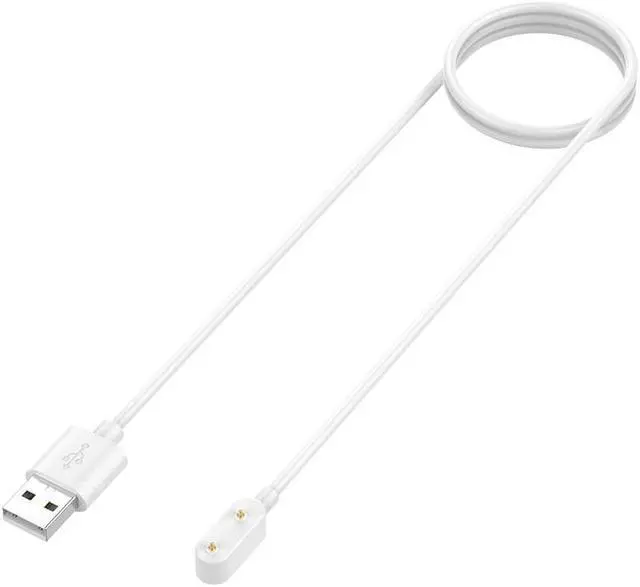 Main image of 100cm Smart Wristband Charger Cable Black White for H-uawei Band 7 Accessories Smart Watch Charging Cable Cord Base(White B)