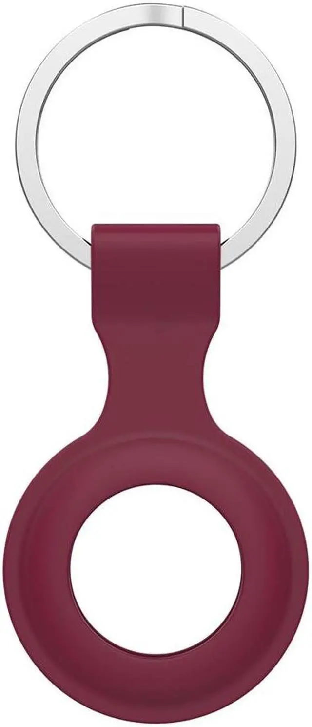 Main image of Protective Skin Cover for Ap-ple A-irtag Anti-Lost Device Keychain Hard PC Case Shockproof Key Shell for A-irTag Holder Protector(Wine Red)