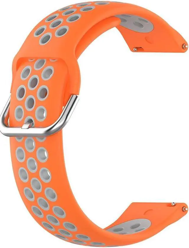 Main image of Watch Replacement Band Bracelet Smart Accessories for S-amsung Galaxy Watch 4 Classic 42mm S-amsung Gear Sport(Orange Gray)