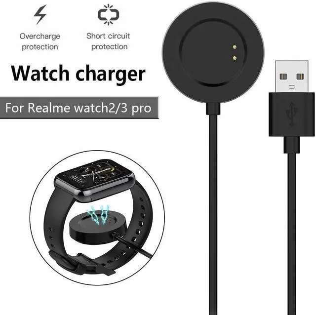 Alt view image 4 of 6 - 1m Charger Dock Cord Accessories USB Charging Cable Dock Replacement Smart Watch Parts for R-ealme Watch3 Pro/Watch2 Pro/Watch2