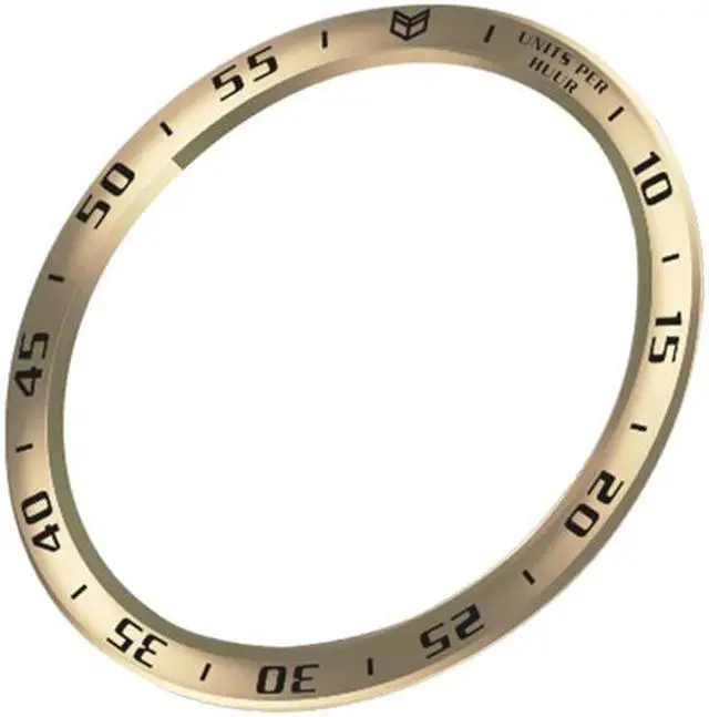Main image of Bezel Ring Styling Frame Case for S-amsung Galaxy Watch 4 Classic 42mm/46mm Smart Bracelet Ring Anti-scratch Protection Cover(46MM)(A gold black)