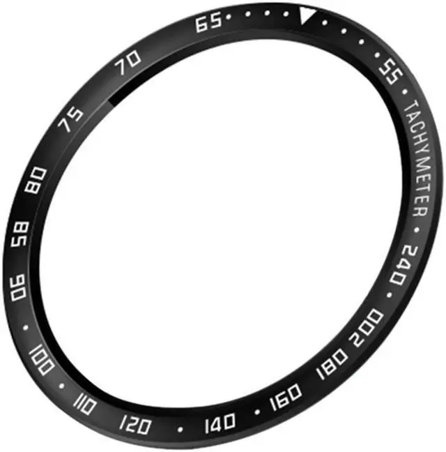 Main image of Bezel Ring Styling Frame Case for S-amsung Galaxy Watch 4 Classic 42mm/46mm Smart Bracelet Ring Anti-scratch Protection Cover(46MM)(E black white)