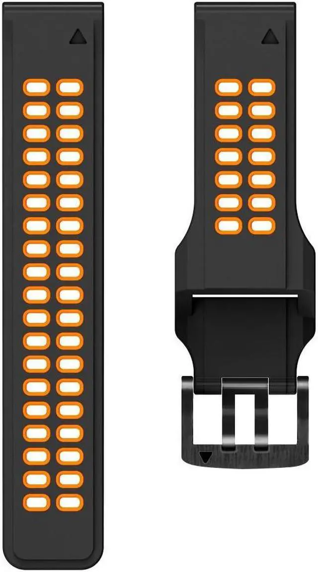 Main image of Silicone Sport Band for G-armin Fenix 7/6 Pro/5 22mm Watchband Bracelet Strap Sports Watch Wristband Waterproof Quick Release(Black)